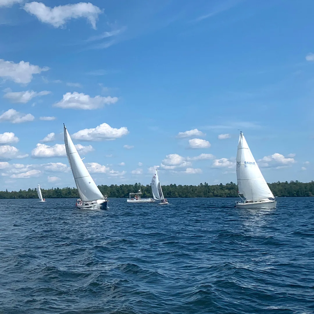 Sailboats on Pigeon Lake