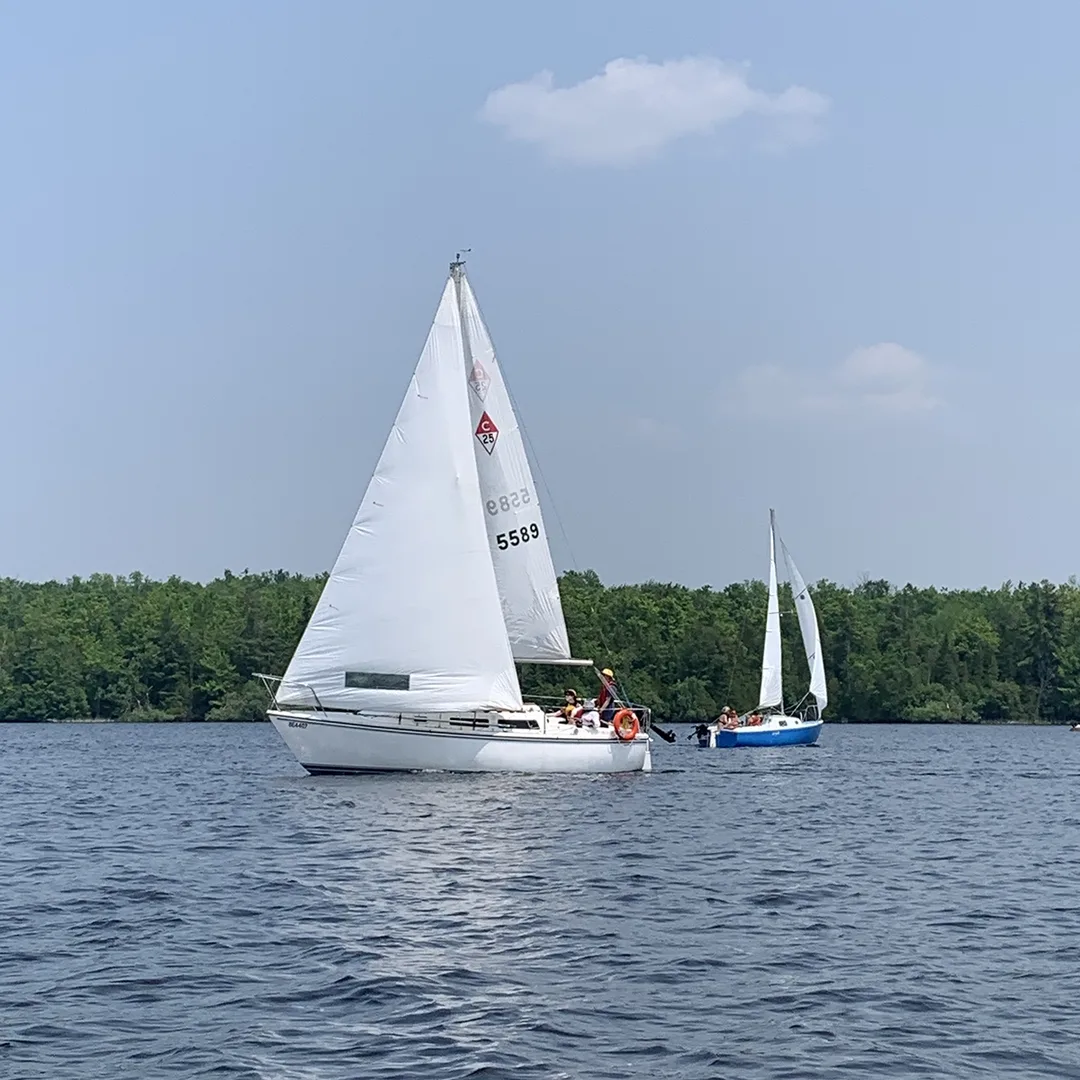 Sailboats on Pigeon Lake